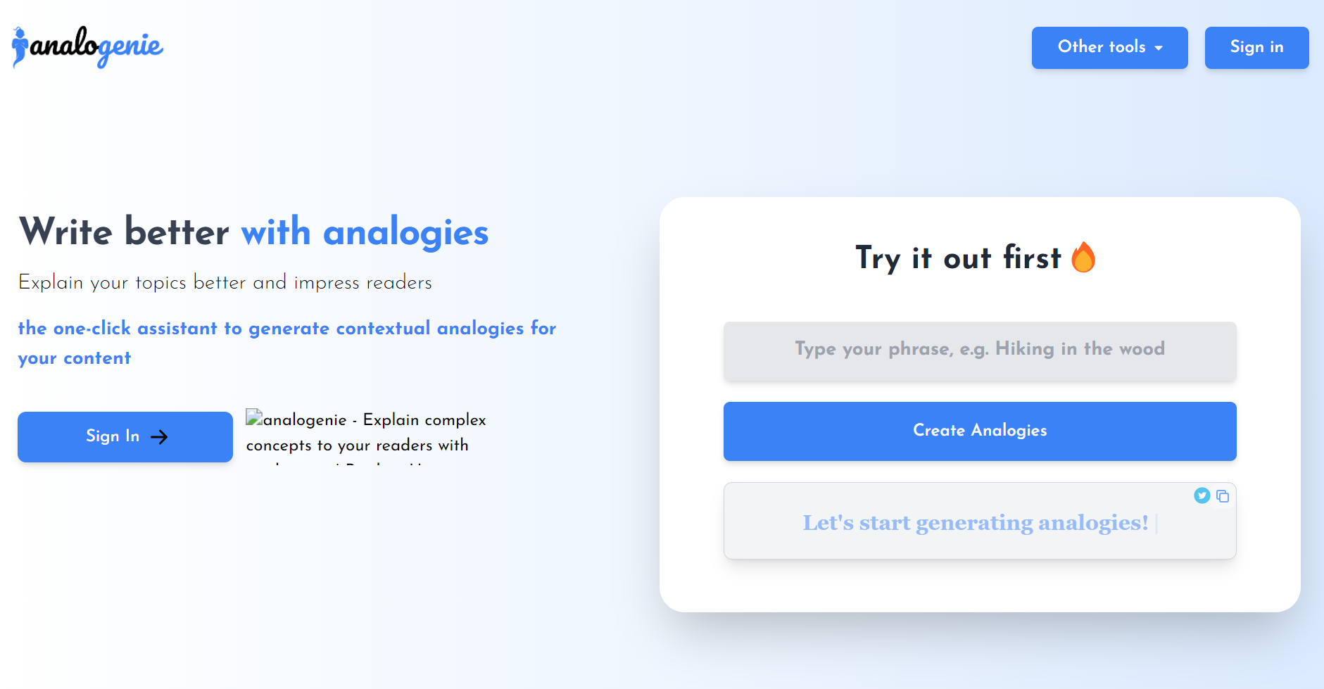 analogenie - 类比生成器