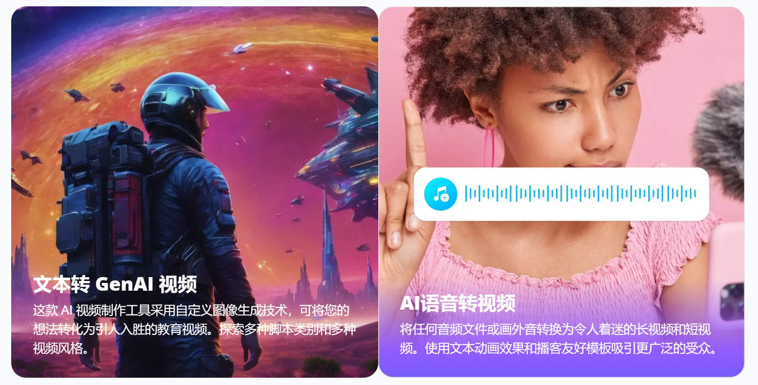 文本 语音 生成视频